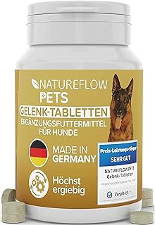 Gelenktabletten Hunde – Test SEHR GUT Made in Germany mit Grünlippmuschel, MSM und Teufelskral…