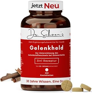 Gelenkheld Gelenktabletten für Hunde mit Grünlippmuschel Hund & Msm Hund, Teufelskralle für Ge…