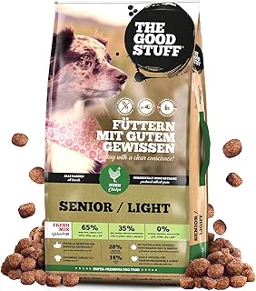 The GOODSTUFF Huhn (Senior/Adult Light) 12,5 kg | Getreidefreies Hundetrockenfutter mit frische…