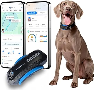 DBDD AI GPS Tracker für Hunde (18.1 kg+), Echtzeitortung und KI-Vet Health Management, elektroni…