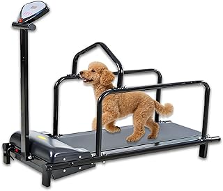 Laufband für Tiere, Hunde-Trainingslaufband mit Stabiler Stahl-Kunststoff-Konstruktion und Kalor…