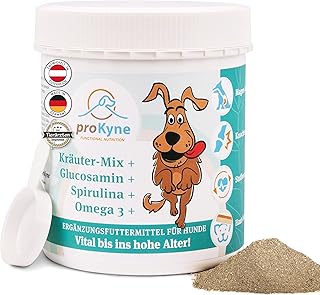 450g Pulver | All-in-One Nahrungsergänzung Multivitamine für Hunde | Unterstützt Gelenke Immun…