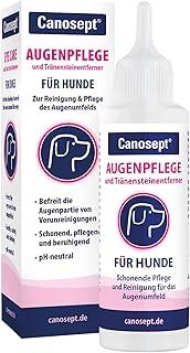 Canosept Augenpflege für Hunde 120ml – Tränenfleckenentferner Hund – Augenpflege Hund – Pflegem…