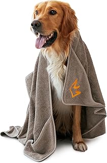 Rudelkönig Hundehandtuch kleine Hunde – Badetuch aus hochwertiger Baumwolle extra saugfähig – 1…