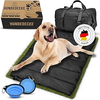Hundedecke für unterwegs [wasserdicht & rutschfest] – weiche Hundematte Outdoor [110×70 cm] zum …