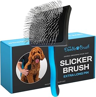 Slicker Hundebürste für Cockapoo Pudelbürste, Hundebürste für langhaarige Hunde, Hundentwirr…