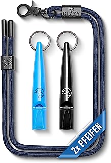 GIZZY® 2X Hundepfeife lauter & weitreichender Pfeifton I 2X Hundepfeifen ideal als Erziehungshil…