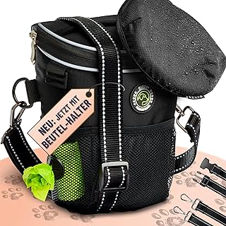 GIZZY® DAS ORIGINAL | Leckerlitasche für Hunde + REGENHAUBE | Leckerlibeutel für Hunde mit pra…