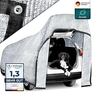 Schattennetz Auto 4×6 m | Alunetz Hund mit Ösen 80% UV | Alu Sonnenschutz für Camping & Urlaub …