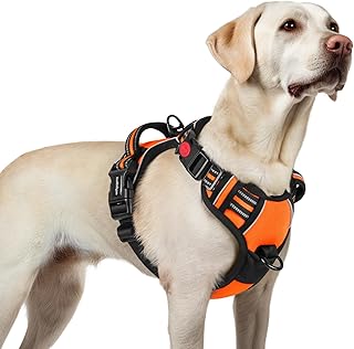 rabbitgoo Hundegeschirr Grosse Hunde, Verstellbare Geschirr Hund ohne Zug & Würgen, Anti Zug Hun…