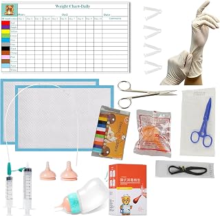 Doggiema Puppy Kitten Whelping Kit, Essentials Kit für Neugeborene Welpen Kätzchen, All in One …