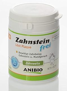 Anibio Zahnstein-frei Bio Pulver 140 g – Natürliche Zahnpflege für Hunde & Katzen | Entfernt …