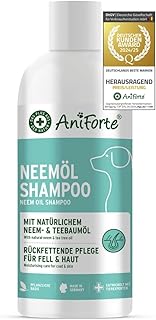 AniForte Neemöl Shampoo für Hunde 500ml – Hundeshampoo gegen Juckreiz, Milben, Flöhe & Zecke…