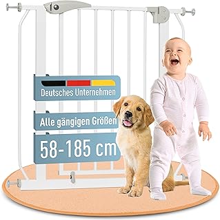 IB STYLE Treppenschutzgitter für Babys Berrin 58-66 cm – Türschutzgitter, Hundegitter zum Klemm…