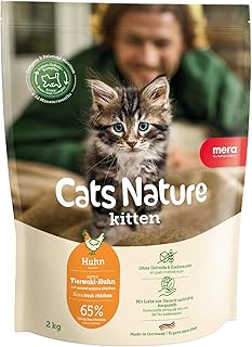MERA Cats Nature Huhn Premium Kitten Trockenfutter für Katzen 2kg | Getreidefrei & zuckerfrei | …