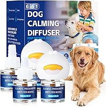 6 In 1 Hund beruhigende Pheromon Diffuser (2 Stecker in + 4 Refills), Entlastung Angst, Sturm Str…