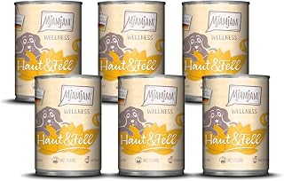 MjAMjAM – Premium Nassfutter für Hunde – Wellness – Haut & Fell – Huhn, 6er Pack (6x400g), getre…