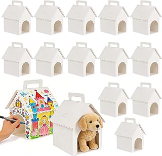 Süße leere Geschenkboxen in Hausform, 15 Stück Hausförmige Geschenkboxen Tragbare Faltbar Ges…
