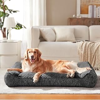 JOEJOY Orthopädisches Hundebett Grosse Hunde, Ergonomisches Hundebett Waschbar Abnehmbar, Hundes…