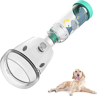 Hunde-Inhalator-Spacer, entwickelt Große Hunde, Aerosolkammer mit Silikonmaske für Haustiere, f…