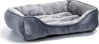 Nobleza Hundebett Grosse Hunde, 77x67cm, Rutschfestes Hundekorb, Superweicher Faserfüllung, Haus…