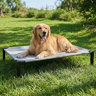 Niubya Hundeliege Outdoor Grosse Hunde XL 130×92×24 cm – Hundeliege in und Outdoor Garten, Erhö…