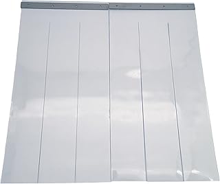 Zettl GmbH PVC Lamellenvorhang für Kleintiere, BxH 60x50cm | Streifenvorhang für Hundehütten, …