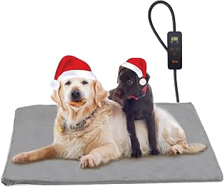 Toozey Katzen & Hund Heizmatte Innen 120 * 70cm, Timing & Temperatur Einstellbar Sicher Elektrisc…
