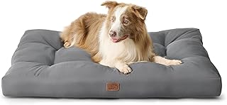 BEDSURE waschbares Hundebett Oxford für Große Hunde, 111x89cm grau | Pflegeleicht Bequeme Haust…