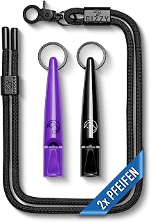GIZZY® 2X Hundepfeife lauter & weitreichender Pfeifton I 2X Hundepfeifen ideal als Erziehungshil…