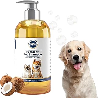 Hundeshampoo mit Kokosöl 500 ml | pH-neutral Hypoallergen Rückfettendes Shampoo für Hunde und …