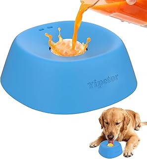 Yipetor Schleckball Hundenapf für Flüssige Leckerlis, 【Unterhaltener Ball-in】 Knochenbrühe…