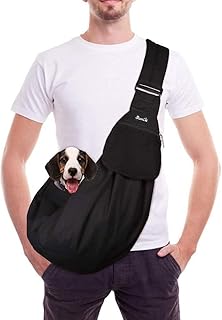 SlowTon Hundetragetasche, Haustier Hundetasche mit verstellbarem, gepolstertem Schultergurt und F…