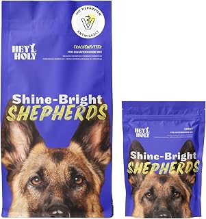 HEY HOLY Set 7 kg Premium Trockenfutter & 1 x 200g Snacks für Schäferhunde 100% getreidefrei | …