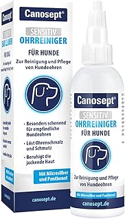 Canosept Sensitiv Ohrenreiniger Hund 75ml – Ohrreiniger für Hunde – Hunde Ohrenreiniger besonder…