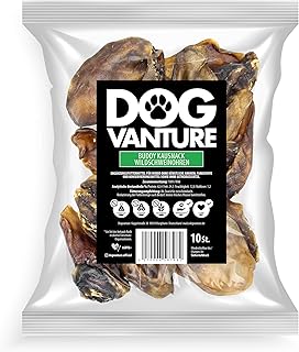 Dogvanture Buddy Snack Wildschweinohren 100% Naturkau | Kauartikel & Kauknochen für Hunde | Mono…
