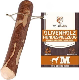 Wildfang® Olivenholz für Hunde, Größe M – robuste Kau-Sticks für Starke Kauer, Welpen-Kaus…