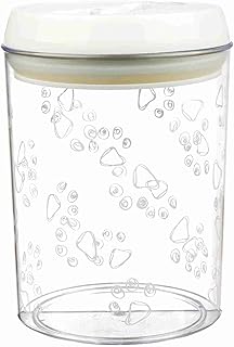 Futter- und Snackdose, Kunststoff, 1,5 l/ø 12 × 17,5 cm, transparent/weiß