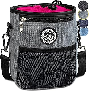 HUND IST KÖNIG Premium Leckerlitasche für Hunde – Gassi Tasche Hund | Robuste Bauchtasche Hunde…
