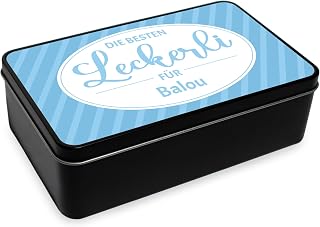True Statements Personalisierte Leckerlidose aus Metall – Snackbox für Hunde & Katzen – Luft…