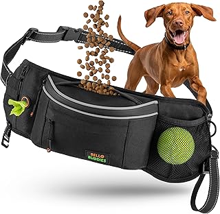 Leckerlitasche für Hunde I Bauchtasche mit Schnellzugriff inkl. wechselbarer Innentasche & Leine…