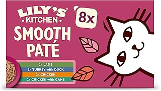 Lily’s Kitchen Natürliches, zartes Pasteten-Nassfutter für ausgewachsene Katzen, Schalen, getre…