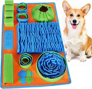Vivifying Schnüffelteppich Hund, Schnüffelmatte Hund, 66 × 42 cm, waschbares interaktives Inte…