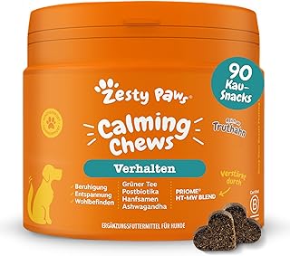 Zesty Paws Beruhigung Für Hunde, mit Truthahn | 90 Snacks | Unterstützt bei Trennungsangst, Str…