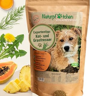 Naturpfötchen Bei Grasfressen & Kotfressen: Vitalkonzentrat für Hunde 500g – Naturbelassene Mag…