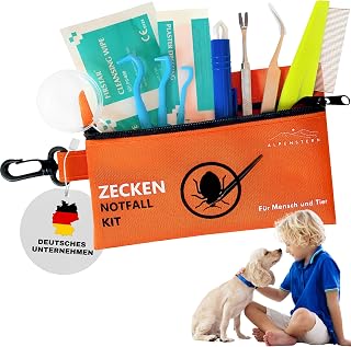 Zecken Entferner Kit – Für Tiere und Menschen – Zeckenentferner Hund Katze Kinder – Erste Hilfe …