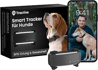 Tractive GPS Tracker Hund | 2025 Edition | Live-Ortung | Weglaufalarm | Aktivitätstracking | Ges…