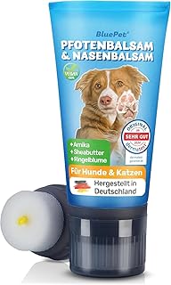 BluePet Pfotenbalsam Hund für Pfoten & Nase mit Shea Butter & Arnika | Pflegt trockene und rissi…