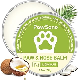 PawSono Pfotenbalsam Hunde und Katzen mit Kokosöl, Nasenbalsam | 100% natürliche Sicher Ableckb…