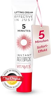 Vitayes Instant Ageback – Anti-Aging Gesichtscreme mit Soforteffekt – 7ml – Reduziert Falten & Au…